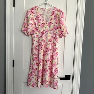 Yellow floral dress